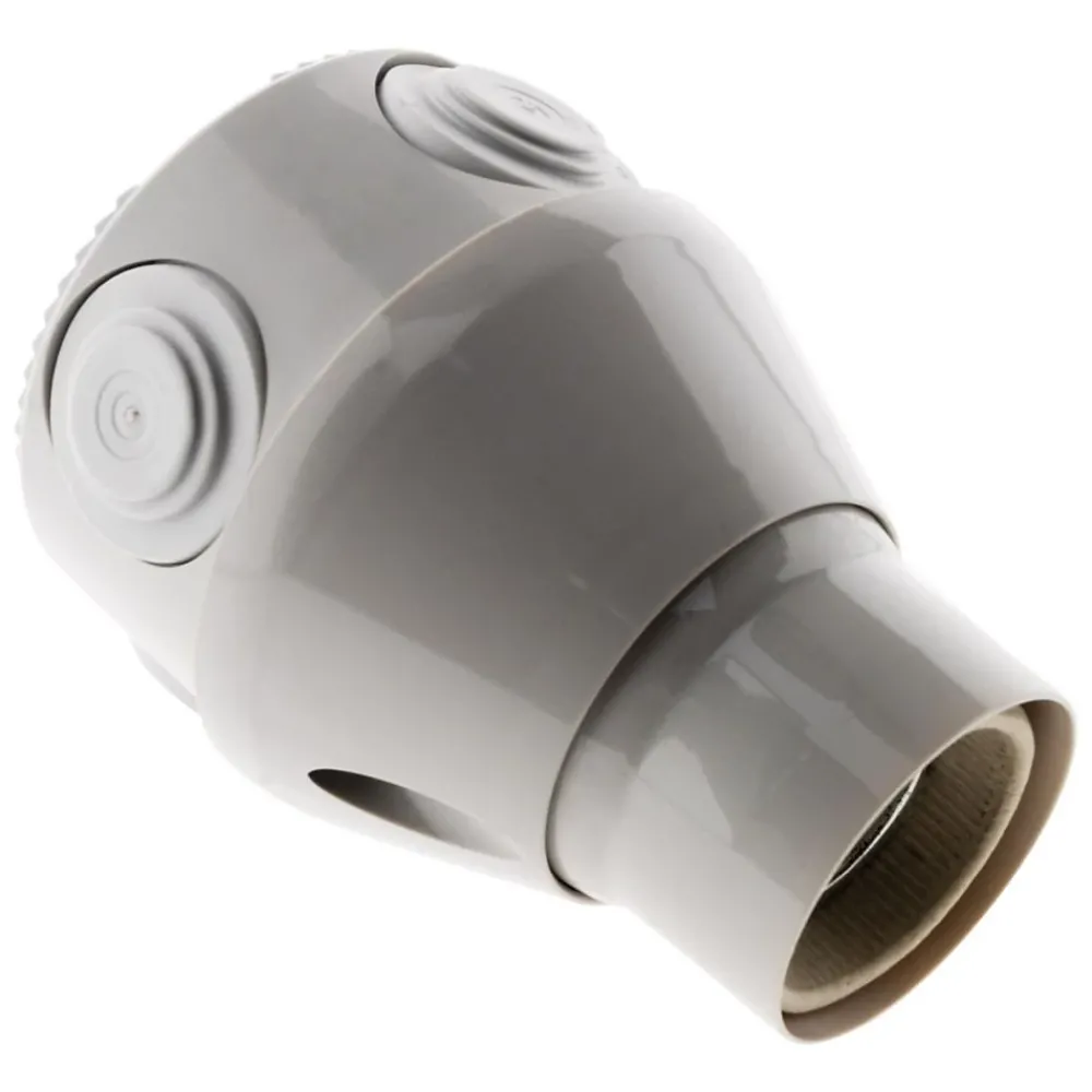 Zenitech Douille orientable E27 - Blanc -