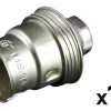 Zenitech 10 Douilles B22 Acier laitonné