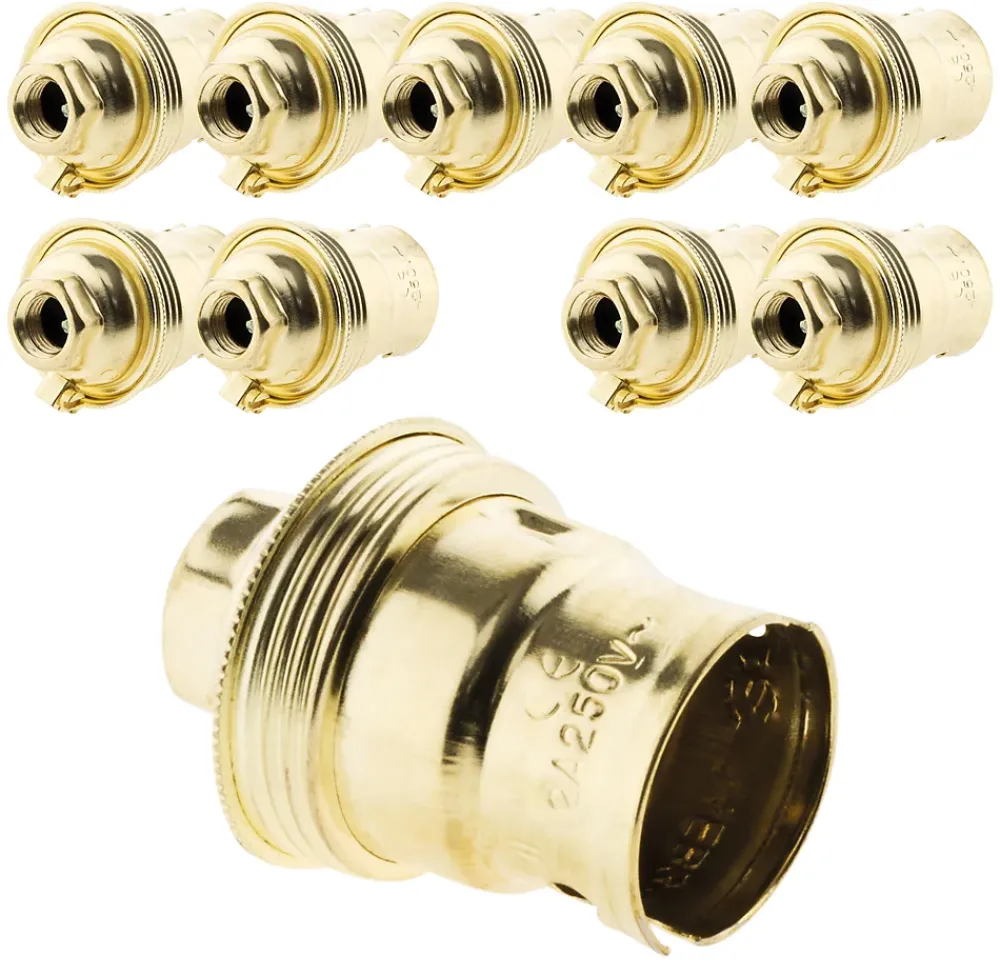 Zenitech 10 Douilles B22 Acier laitonné