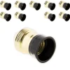 Zenitech 10 Douilles E27 Acier Laitonné collerette bakélite