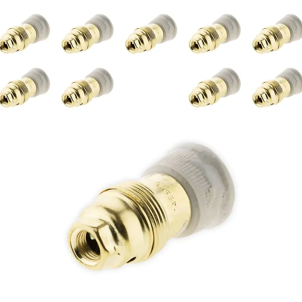Zenitech 10 douilles E14 laiton bague