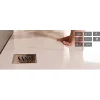 Karag Drain de douche carré en acier inoxydable CONFLUO TIDE 15x15 cm