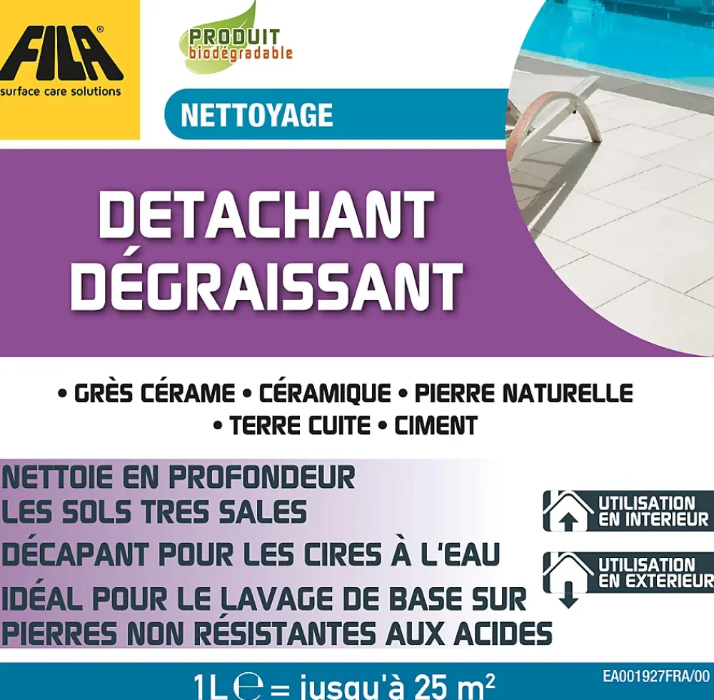 Fila Colle Carrelage-Détachant dégraissant 1L pour sols