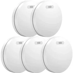 Aroha Détecteur de fumée Safety Pro - Batterie 10 ans - Détecteur de fumée - Alarme incendie - 5 pièces