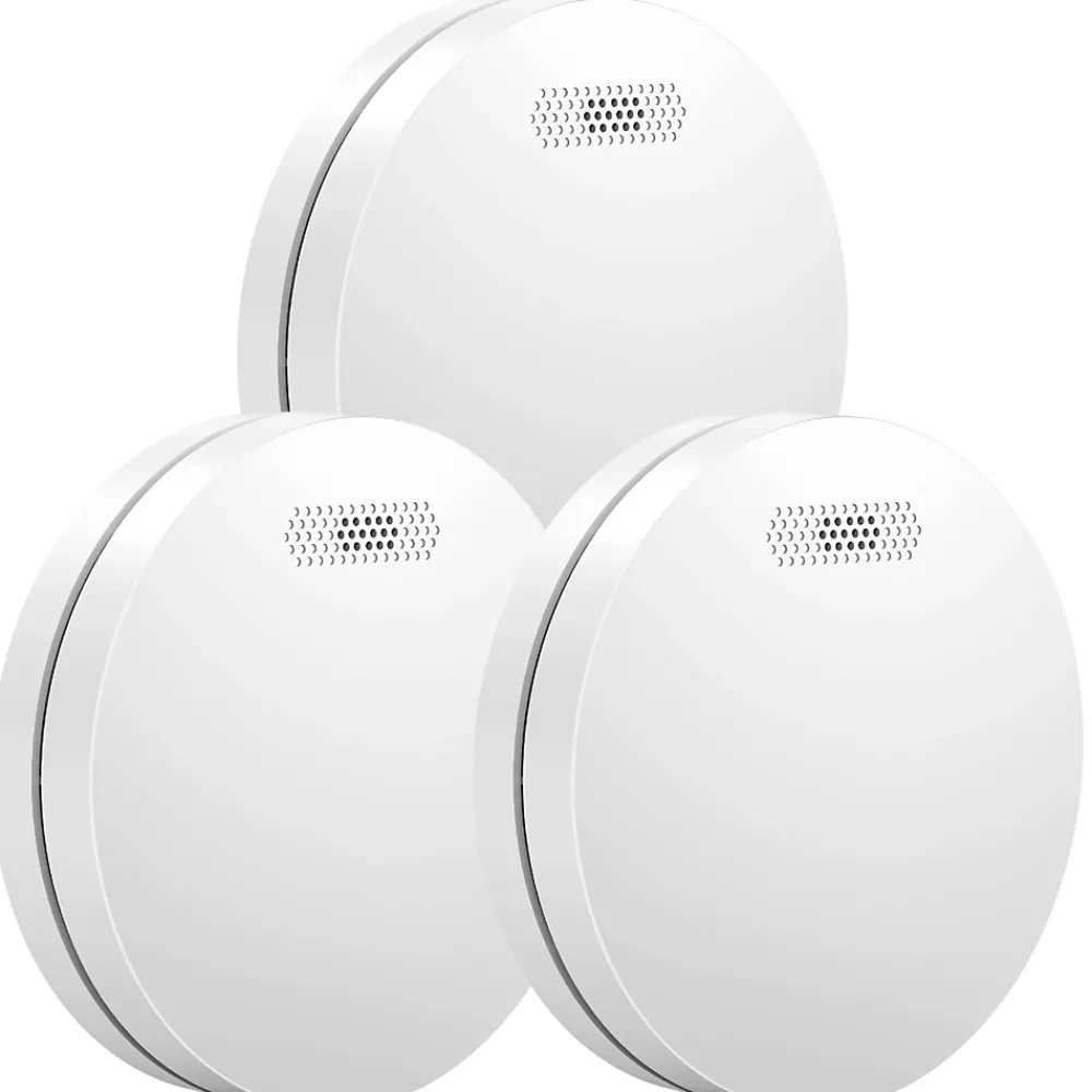 Aroha Détecteur de fumée Safety Pro - Batterie 10 ans - Détecteur de fumée - Alarme incendie - 3 pièces