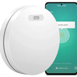Aroha Détecteur De Fumée|Détecteur De Fumée, Gaz Et Protection Incendie-Détecteur de fumée Smart Connect & Link connectable et WiFi - Batterie 10 ans - Alarme incendie connecte Tuya et Smartlife