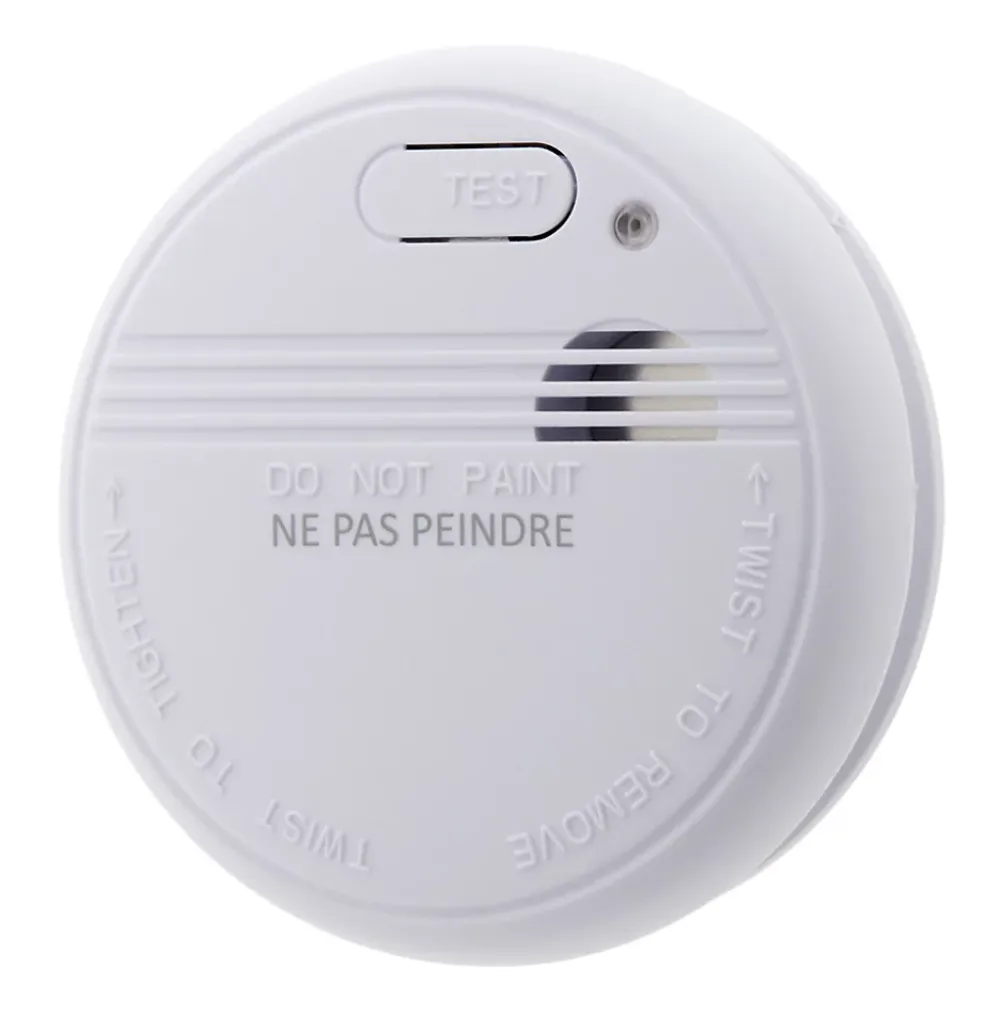 Otio Détecteur De Fumée|Détecteur De Fumée, Gaz Et Protection Incendie-Détecteur de fumée CE garanti 5 ans - avec pile et accessoires -