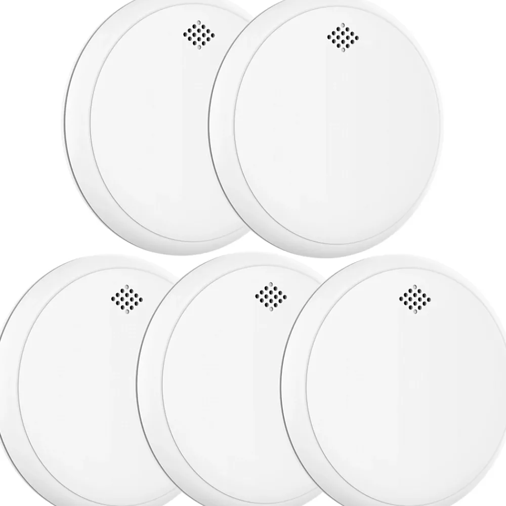 Aroha Détecteur de fumée et de monoxyde de carbone Safety Pro Sleep Line - Batterie 10 ans - Alarme incendie et de CO - 5 pièces