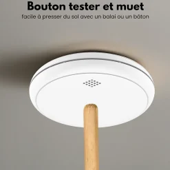 Aroha Détecteur De Monoxyde De Carbone Et Gaz-Détecteur de fumée et de monoxyde de carbone Safety Pro Sleep Line - Batterie 10 ans - Alarme incendie et de CO - 2 pièces
