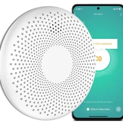 Aroha Détecteur De Fumée|Détecteur De Fumée, Gaz Et Protection Incendie-Détecteur de fumée et de monoxyde de carbone Smart Connect WiFi - Batterie 10 ans - Alarme incendie et CO - Tuya & SmartLife