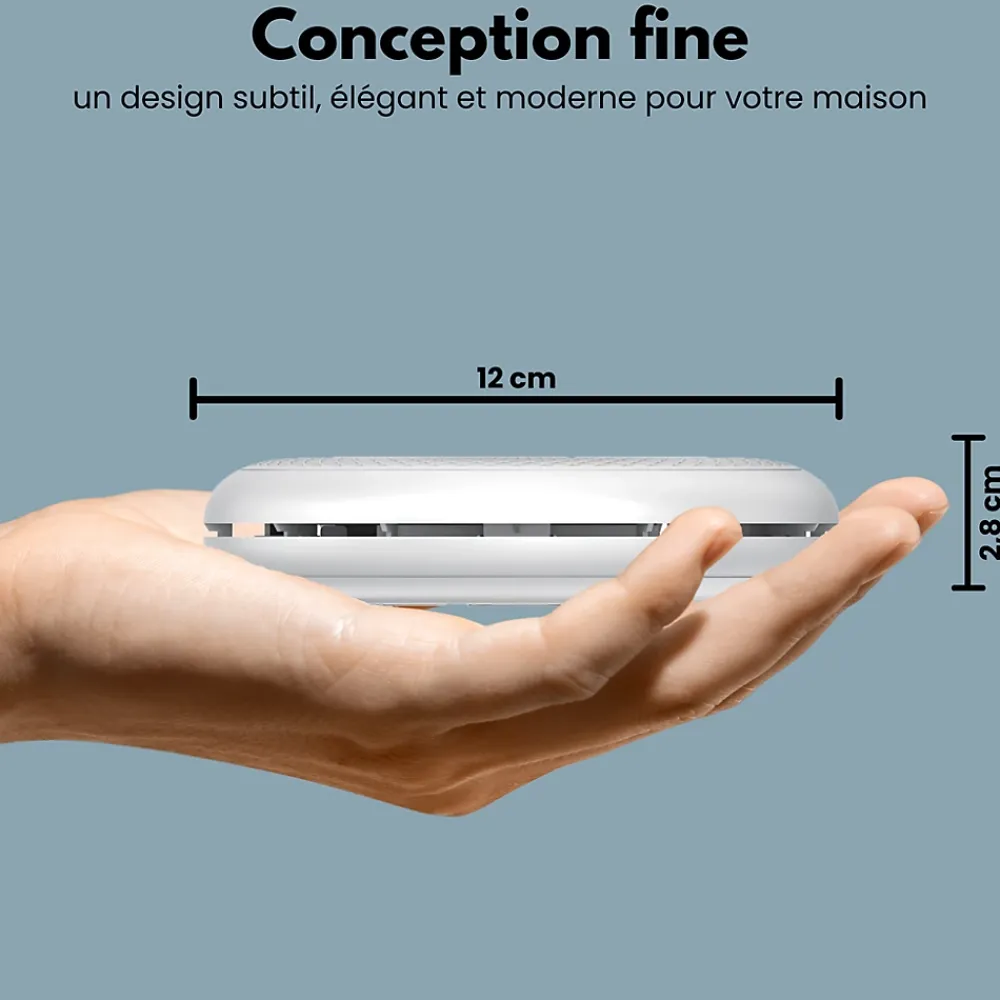 Aroha Détecteur De Monoxyde De Carbone Et Gaz|Détecteur De Fumée, Gaz Et Protection Incendie-Détecteur de fumée et de monoxyde de carbone Safety Pro Sleep Line - Batterie 10 ans - Alarme incendie et détecteur de CO