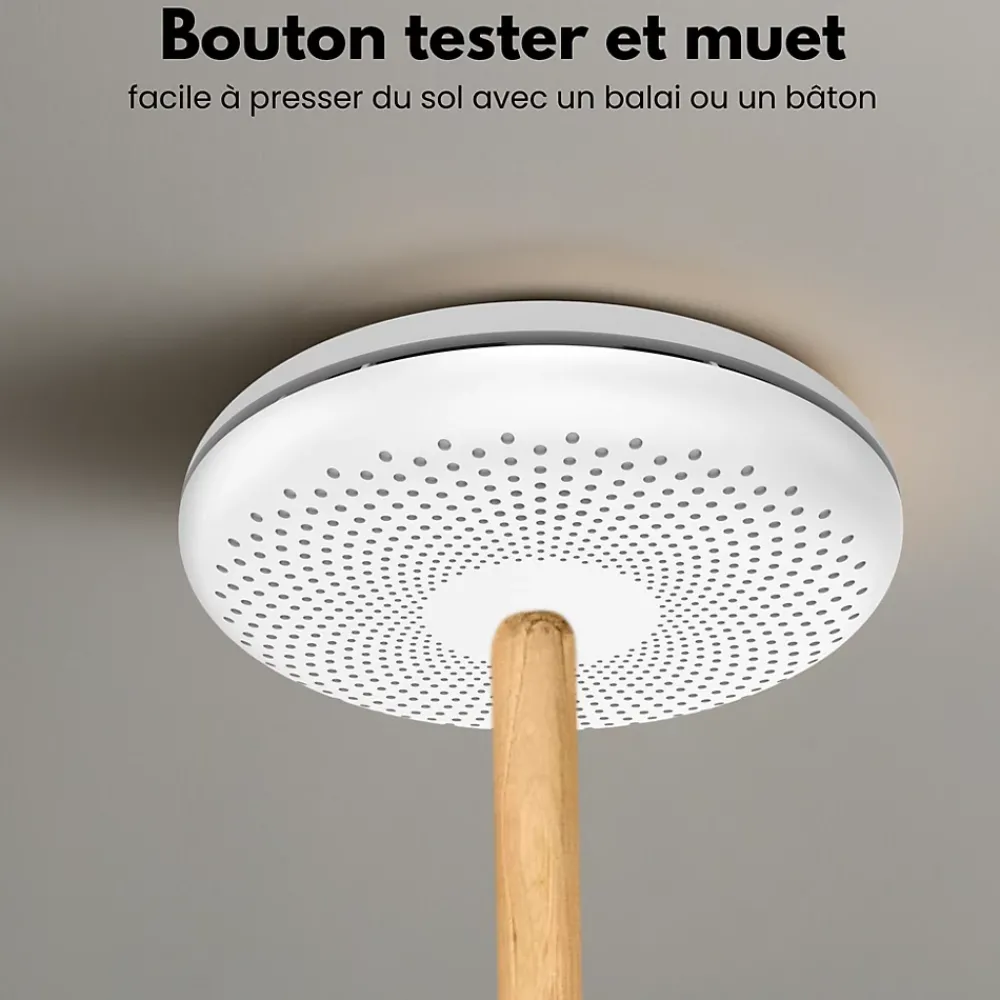 Aroha Détecteur De Monoxyde De Carbone Et Gaz|Détecteur De Fumée, Gaz Et Protection Incendie-Détecteur de fumée et de monoxyde de carbone Safety Pro Sleep Line - Batterie 10 ans - Alarme incendie et détecteur de CO