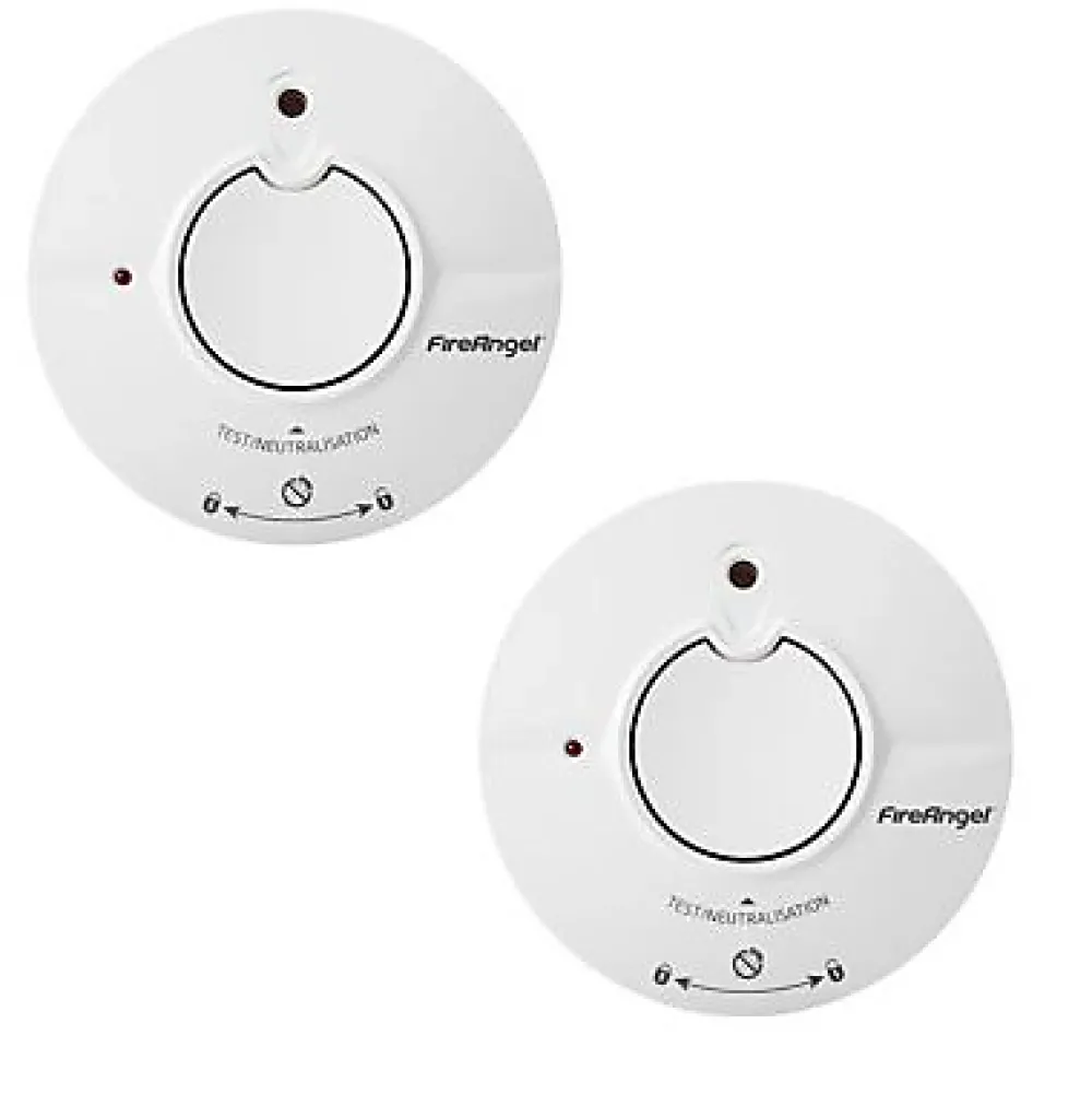 Angeleye Détecteur De Fumée|Détecteur De Fumée, Gaz Et Protection Incendie-Détecteur de fumée Ingenious Thermoptek, 2 pièces