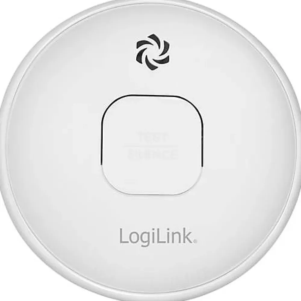 Logilink Détecteur de fumée SC0016 - pile lithium intégrée 10 ans, alarme 85 dB, EN14604