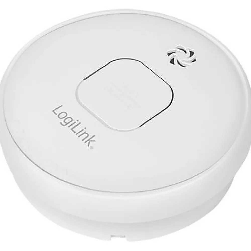 Logilink Détecteur de fumée SC0016 - pile lithium intégrée 10 ans, alarme 85 dB, EN14604