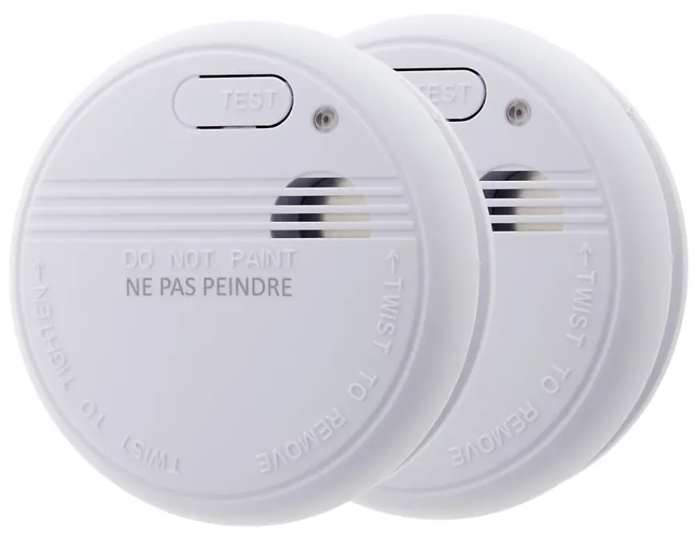 Otio Détecteur De Fumée|Détecteur De Fumée, Gaz Et Protection Incendie-Détecteur de fumée autonomie 5 ans, 2 pièces