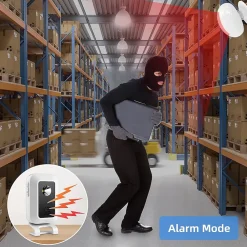 Deko Sonnette Et Carillon-Détecteur de mouvement alarme d'entrée sonnerie sans fil magasin buzzer détecteur 120db alarme de sécurité avec 60 sonneries