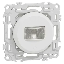 Schneider Electric Interrupteur Encastrable-Détecteur de présence et mouvement - 3 fils avec neutre - Odace - S920526 - Schneider - Blanc craie