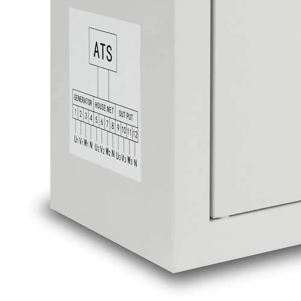 Eberth ATS commutateur de transfert automatique 3 phases jusqu'à 10kW, 400V tension de service, câble de commande 1,5m ATS inclus