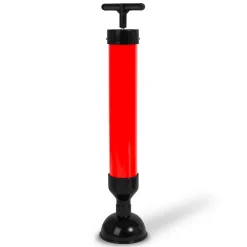 Eberth Pompe de nettoyage de tuyaux pour un nettoyage efficace des lavabos, douches et baignoires, diamètre de l'embout 90 mm