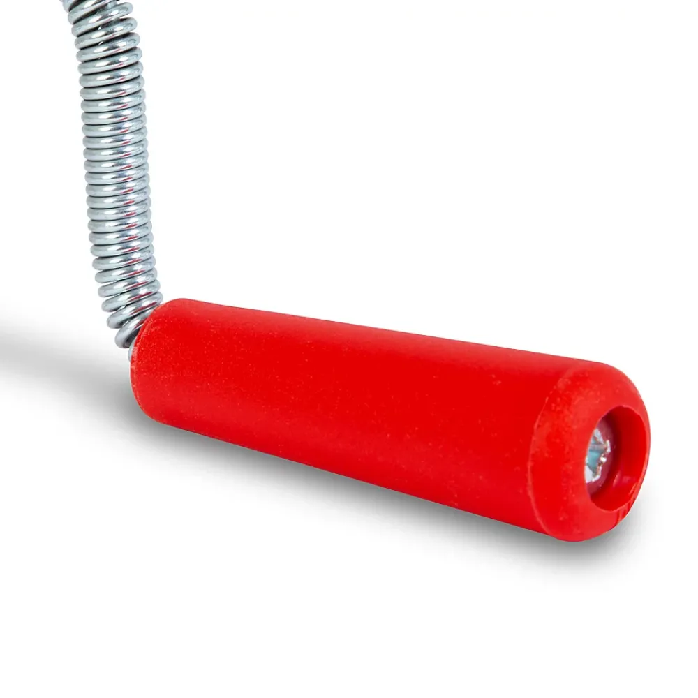 Eberth Furet Déboucheur-Spirale de nettoyage de tuyaux 5m de long et 9mm de diamètre pour tuyaux à partir de 40mm tête en forme de griffe de 20mm