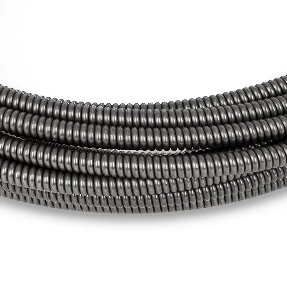 Eberth Spirale 7,6m Pièce de Rechange pour Nettoyeur de Tuyaux, Boring Bulb Cutter Tête, Diamètre 11mm, tuyaux diamètre 2-5cm