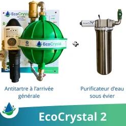 EcoCrystal Adoucisseur D'Eau-2 - l'adoucisseur d'eau sans sel