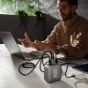 EcoFlow Chargeur Et Câble Usb-RAPID Pro Charger 140W - Chargeur GaN 4 ports, compact et puissant