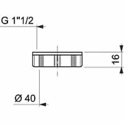 Wirquin Ecrou de siphon pour évier inox Ø40 mm