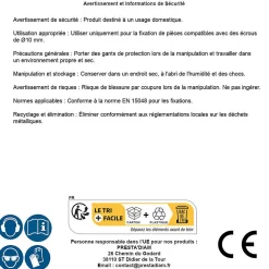 D-Work 200 Ecrous Autocassants M6 mm - Inox A2 -