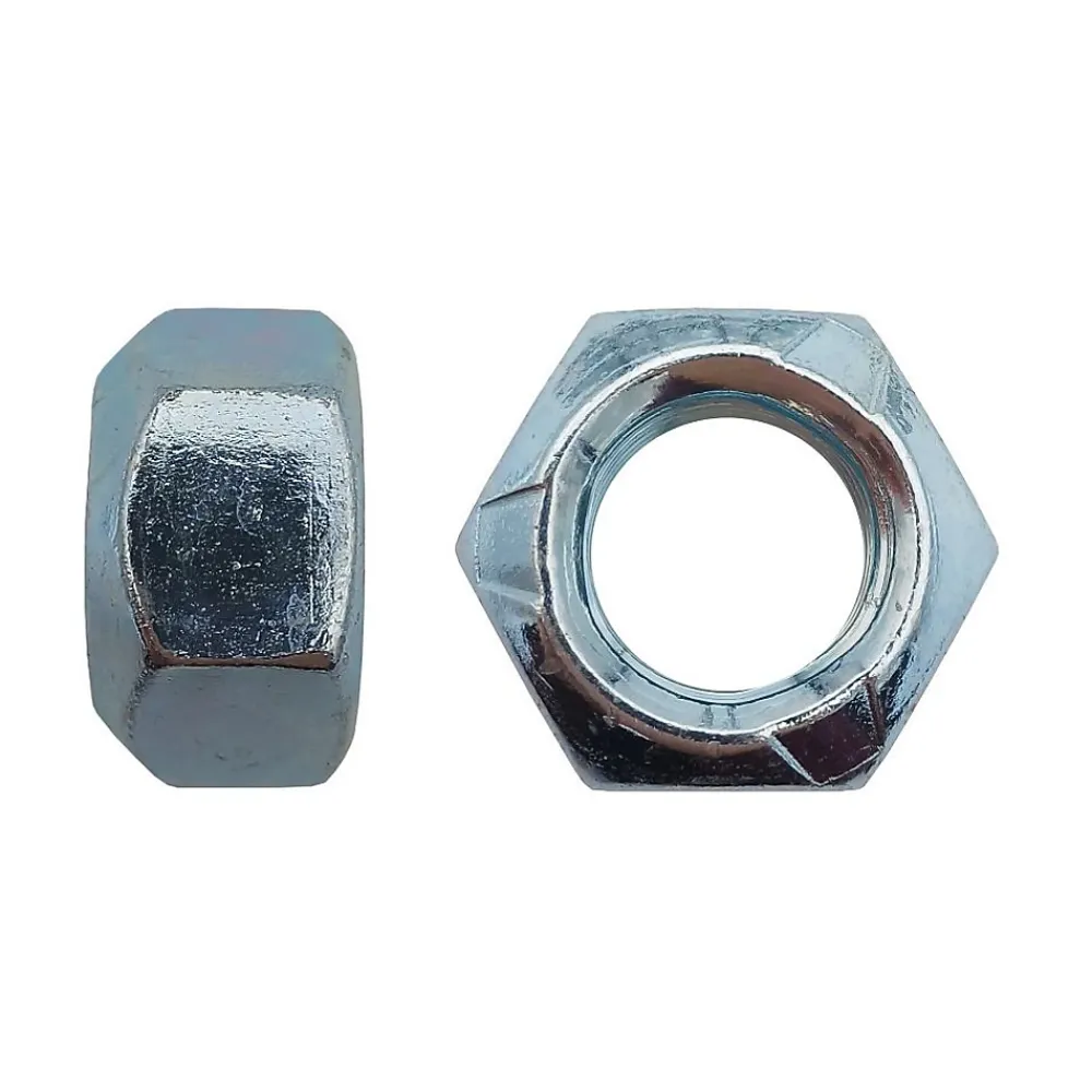 D-Work Écrou-1000 Ecrous Freins Indésserrables M8 mm - DIN 980 - 8 - Zingué blanc -
