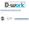 D-Work 100 Ecrous Freins pour Vis M8 mm - 8 - Zingué CR3 -