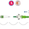 Elfcam-shop Câble, Fil Et Cordon D'Alimentation-Elfcam - Adaptateur Fibre Optique Monomode Simplex LC/APC Mâle à SC/APC Femelle, Lot de 1