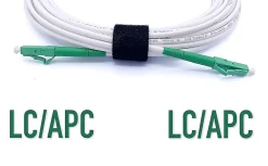 Elfcam-shop Câble, Fil Et Cordon D'Alimentation-Elfcam - Câble Fibre Optique LC/APC à LC/APC - 20m (Jaune), Jarretière Optique Simplex Monomode 9/125um LSZH