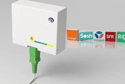 Elfcam-shop Câble, Fil Et Cordon D'Alimentation-Elfcam - Câble Fibre Optique SC-APC à SC-APC - 20m (Blanc), Jarretière Renforcée 9/125um, Blindé, Compatible Livebox