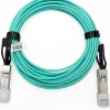 Elfcam-shop Box Domotique-Elfcam - Câble Optique Actif SFP+ à SFP+ - 8m, AOC 10 Gbit/s OM3, Ultra Performant, Réseau Professionnels, PC