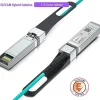 Elfcam-shop Elfcam - Câble Optique Actif SFP+ à SFP+ - 5m, AOC 10 Gbit/s OM3, Ultra Performant, Réseau Professionnels, PC