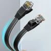 Elfcam-shop Câble Et Connectique Réseau-Elfcam - 10m Câble Ethernet RJ45 Cat7 Flat Blanc, 10Gbps 600MHz, Cuivre, SFTP, Anti-Bruit, PC, Modem, Routeur