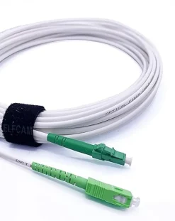 Elfcam-shop Câble, Fil Et Cordon D'Alimentation-Elfcam - 35m Câble Fibre Optique SC/APC à SC/APC, Simplex Monomode 4,0mm avec PTO, Rallonge Fibre sans Perte