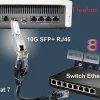 Elfcam-shop Elfcam - Module SFP+ 10GBase-T RJ45 - 30 m sur Câble Ethernet Cat7/Cat8, Compatible Freebox Ultra