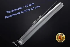 Elfcam-shop Gaine Électrique-Elfcam - Smoove Transparent 60mm Lot 1000, Protection d'Épissure Fibre Optique Thermo-rétractable (Nanchon)