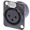 Neutrik Câble Et Connectique Audio-Embase XLR 3 points femelle dore type D