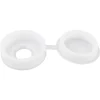Diall Cache Vis Et Cache Trou-Embout blanc à clipser ø10-12 mm - 20 pièces