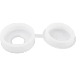 Diall Cache Vis Et Cache Trou-Embout blanc à clipser ø10-12 mm - 20 pièces