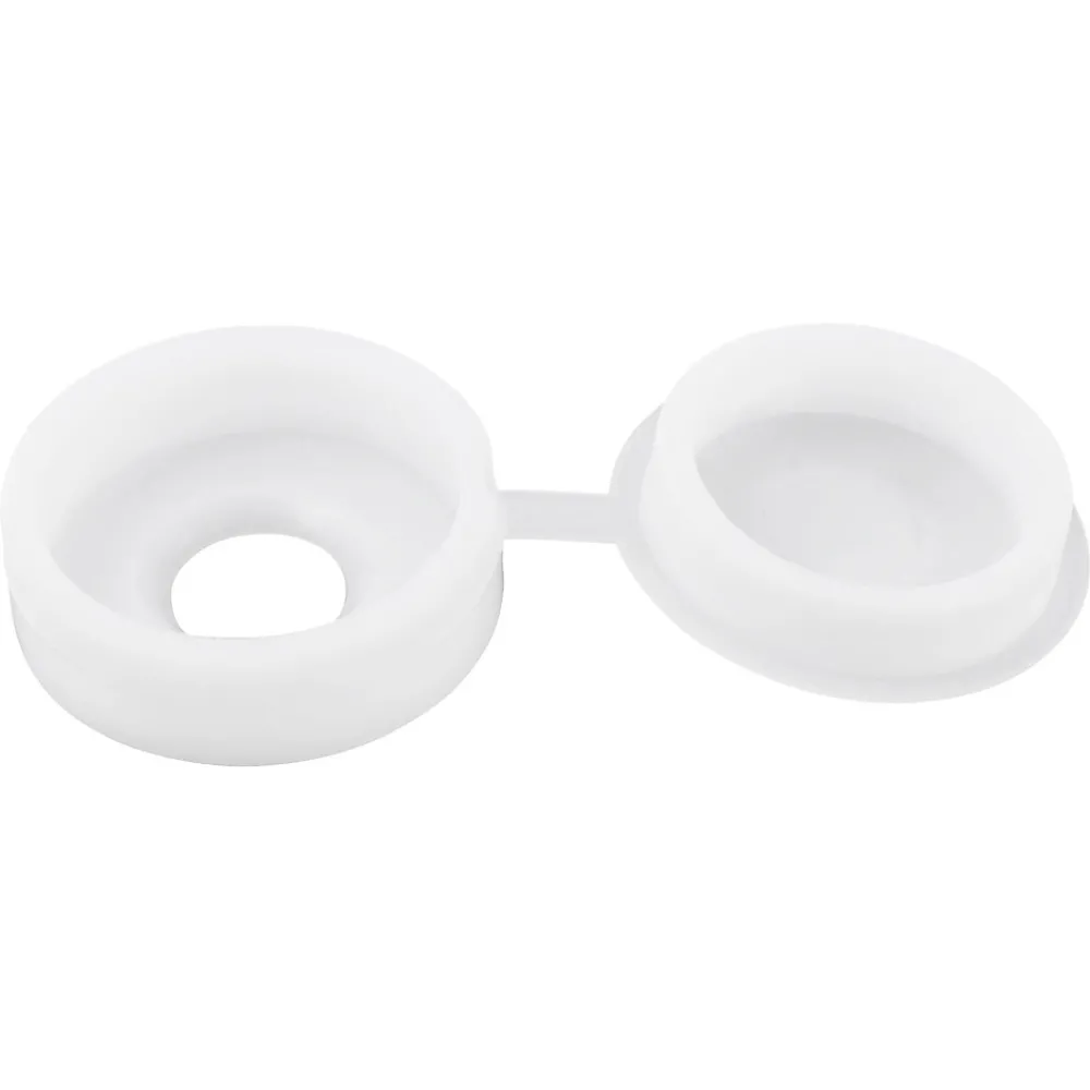 Diall Cache Vis Et Cache Trou-Embout blanc à clipser ø10-12 mm - 20 pièces