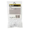 Diall Cache Vis Et Cache Trou-Embout blanc à clipser ø6-8 mm - 100 pièces