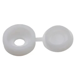 Diall Cache Vis Et Cache Trou-Embout blanc à clipser ø6-8 mm - 100 pièces