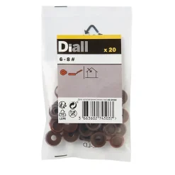 Diall Cache Vis Et Cache Trou-Embout cache-vis marron ø6-8 mm - 20 pièces