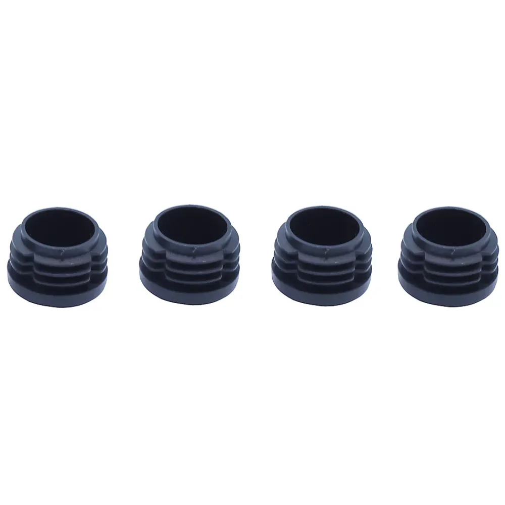 Diall Patin, Feutre Et Embout-Embout en plastique 20/21 mm x 4, noir
