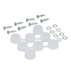 Diall Patin, Feutre Et Embout-Embout en plastique 17 mm x 8, transparent